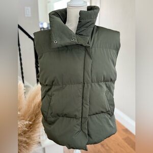 TCEC Olive Quilted Puffer Vest